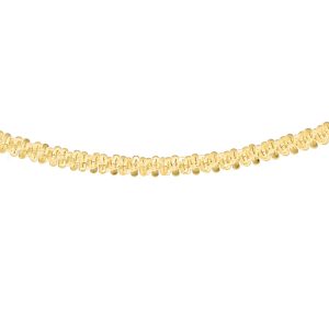Italian crafted tocalle chain in 18k gold plated sterling silver 20”