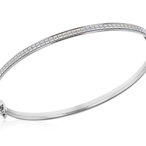 Sterling Silver 'Catwalk' Stardust Bangle