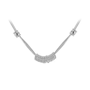 Italian crafted sterling silver rings and snake necklace 18"